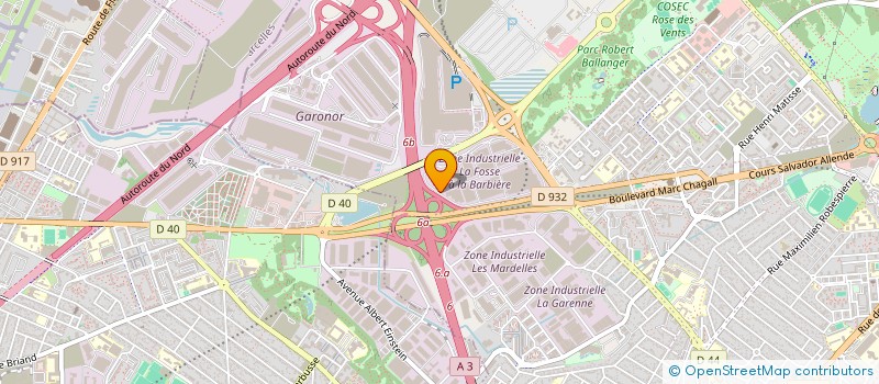 localisation de l'entreprise S.F.C. à AULNAY-SOUS-BOIS