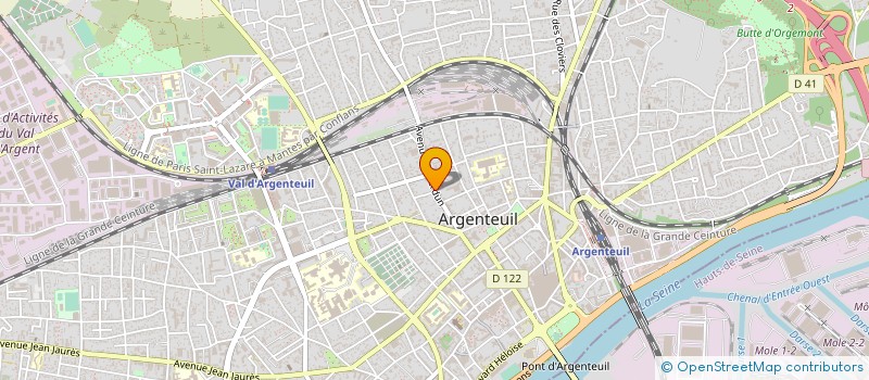 localisation de l'entreprise S F C C  ARGENTEUIL