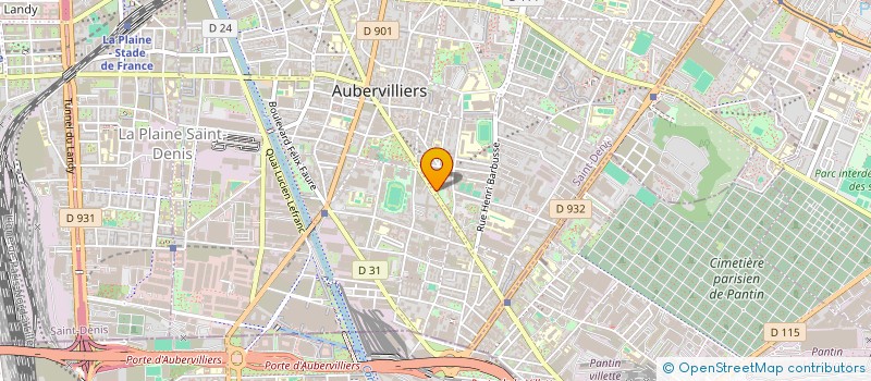 localisation de l'entreprise S.F.C.T. à AUBERVILLIERS