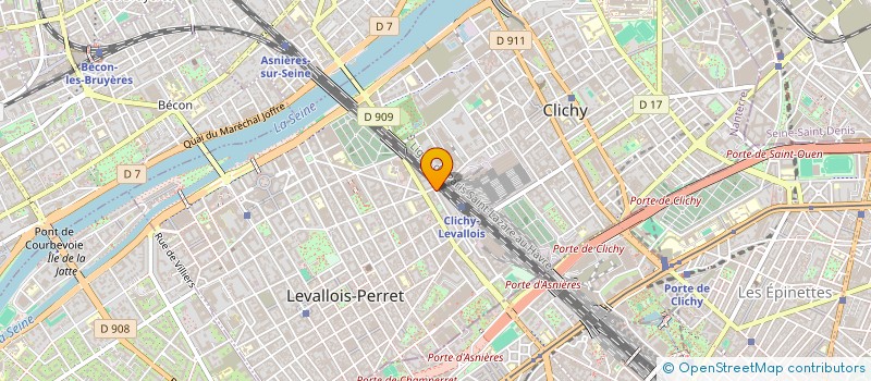 localisation de l'entreprise S.F. CONSEIL à LEVALLOIS-PERRET