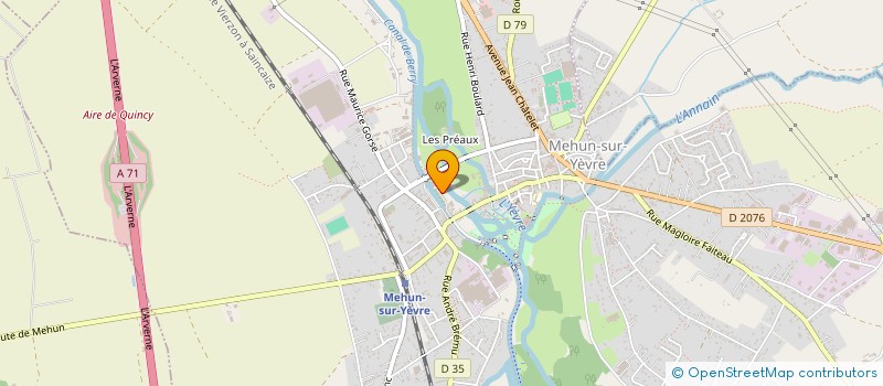 localisation de l'entreprise S.F.D.V.  MEHUN-SUR-YEVRE