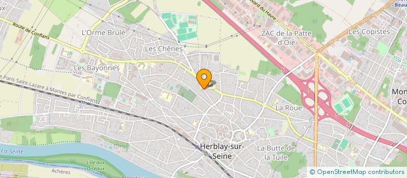 localisation de l'entreprise S&F DESIGN à HERBLAY-SUR-SEINE