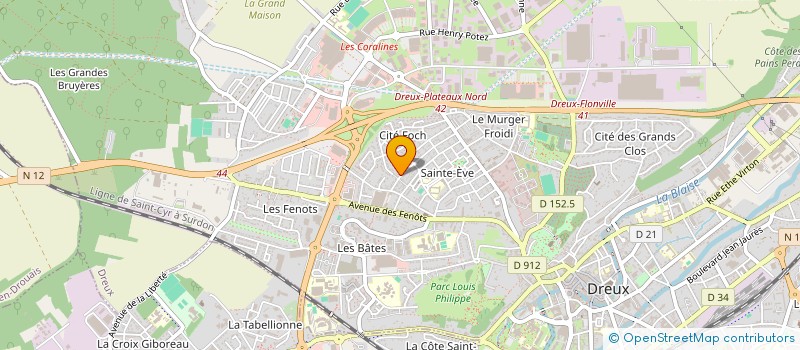 localisation de l'entreprise S.F.E SOCIETE FORESTIERE EURELIEN à DREUX