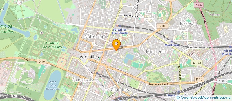 localisation de l'entreprise S F ELECTRONIQUE à VERSAILLES