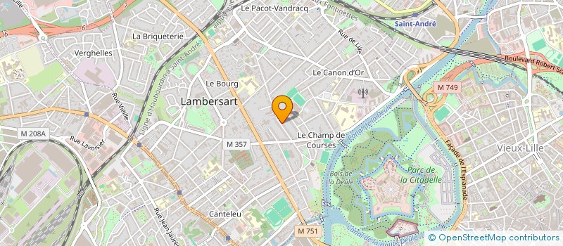 localisation de l'entreprise S.F.H.  LAMBERSART