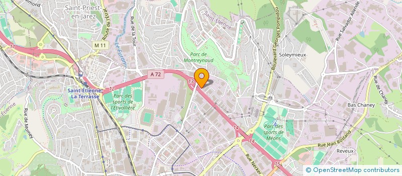 localisation de l'entreprise S.F.H. FACILITIES  SAINT-ETIENNE