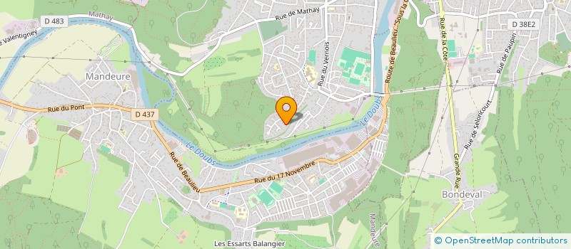 localisation de l'entreprise S.F.I.  VALENTIGNEY