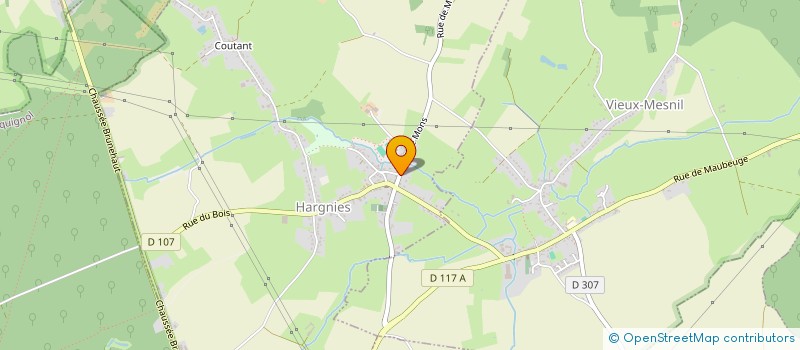 localisation de l'entreprise S&F IMMO  HARGNIES