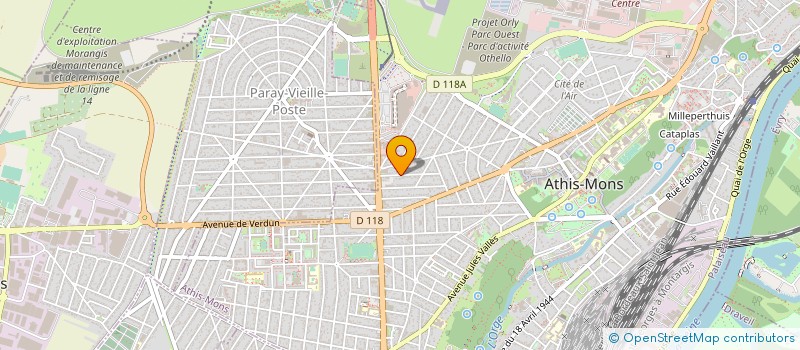 localisation de l'entreprise S F IMMOBILIER à ATHIS-MONS