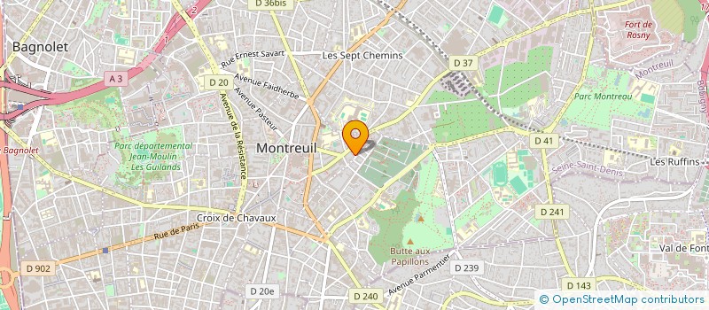 localisation de l'entreprise S.F IT à MONTREUIL