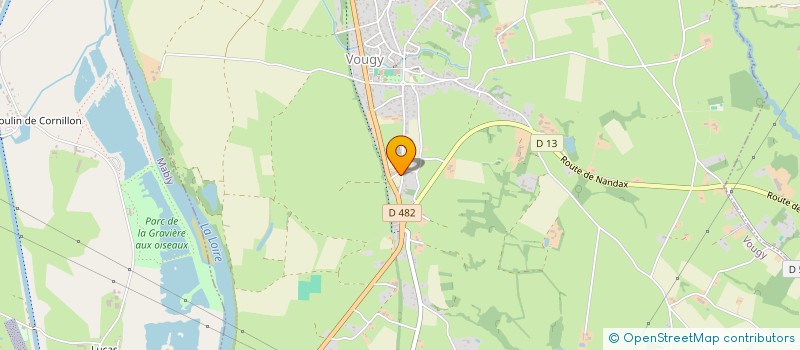 localisation de l'entreprise S.F.J. VEROT  VOUGY