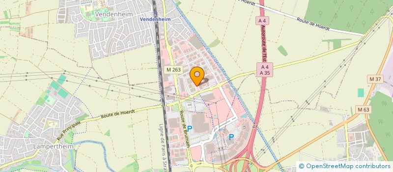 localisation de l'entreprise S.F.K. à VENDENHEIM