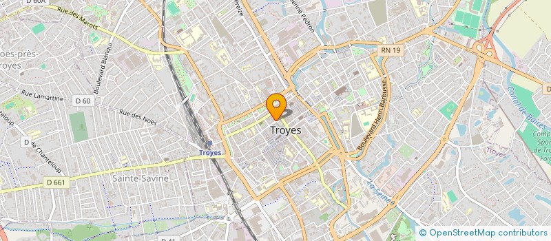 localisation de l'entreprise S.F.K.  TROYES