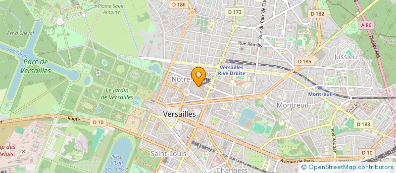 localisation de l'entreprise S.F.L.B. à VERSAILLES