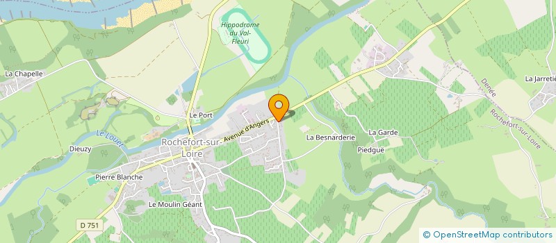 localisation de l'entreprise S & F LEVRON  ROCHEFORT-SUR-LOIRE