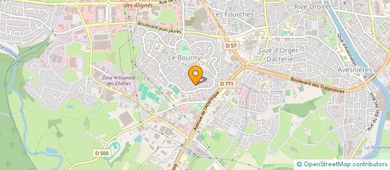 localisation de l'entreprise S.F.M.  LAVAL