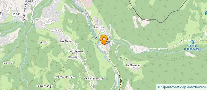 localisation de l'entreprise S.F.M à SAINT-GERVAIS-LES-BAINS