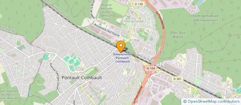 localisation de l'entreprise S F M à PONTAULT-COMBAULT