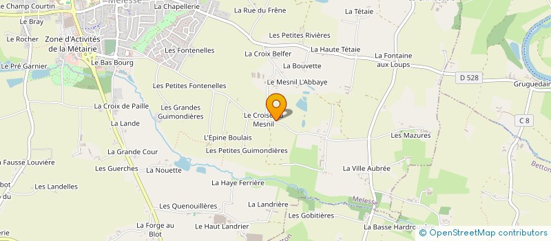 localisation de l'entreprise S.F.M.R.  MELESSE