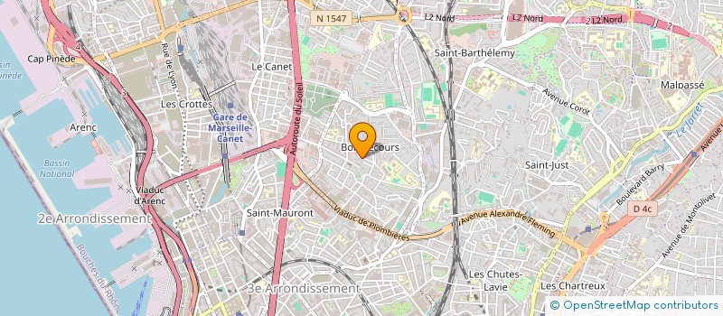 localisation de l'entreprise S.F.M. SOCIETE FRANCAISE DE MACONNERIE à MARSEILLE