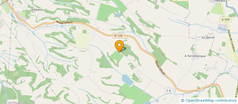 localisation de l'entreprise S.F.MONTIEUX YVES  VIC-FEZENSAC