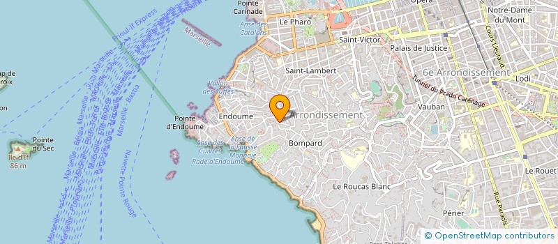 localisation de l'entreprise S.F.P.M. SOCIETE FRIOULAISE DE PROMENADES EN MER à MARSEILLE 7EME