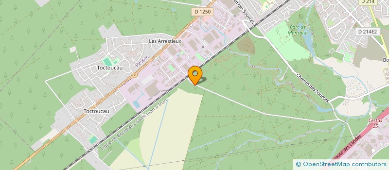 localisation de l'entreprise S.F. PAYSAGES  CESTAS