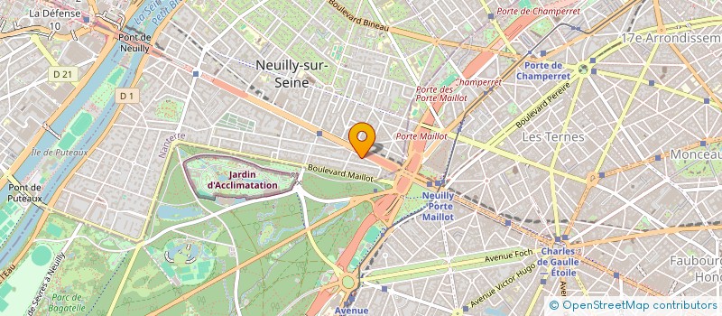 localisation de l'entreprise S.F.R.H. à NEUILLY-SUR-SEINE