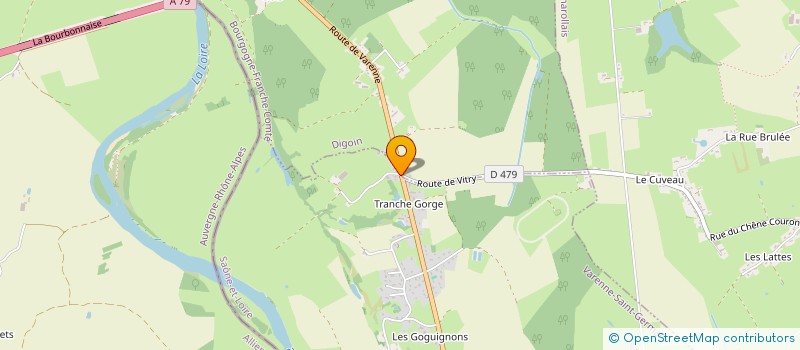 localisation de l'entreprise S.F. RAVALEMENTS  VARENNE-SAINT-GERMAIN