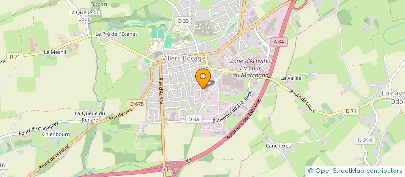 localisation de l'entreprise S.F.S  VILLERS-BOCAGE