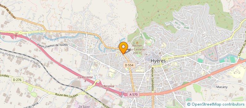 localisation de l'entreprise S.F.T. à HYERES