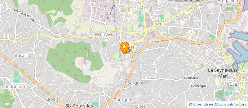 localisation de l'entreprise S.F.T GESTION à LA SEYNE-SUR-MER