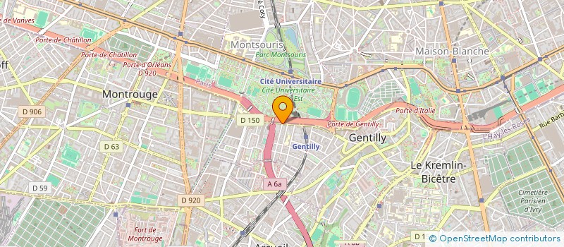 localisation de l'entreprise S.F.T.P  GENTILLY