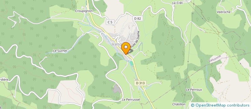 localisation de l'entreprise S.F.T. SOC FR DE TRANSFORMATION  VALSONNE