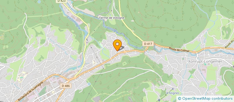localisation de l'entreprise S.F.T. SOFITEX à XONRUPT-LONGEMER