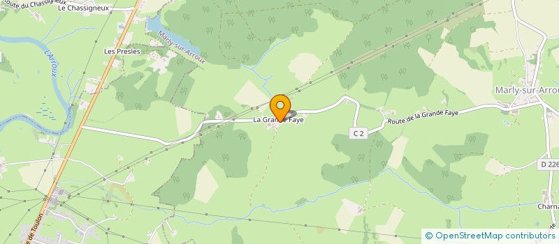 localisation de l'entreprise S FAIT RIBIER H ET MC  MARLY-SUR-ARROUX