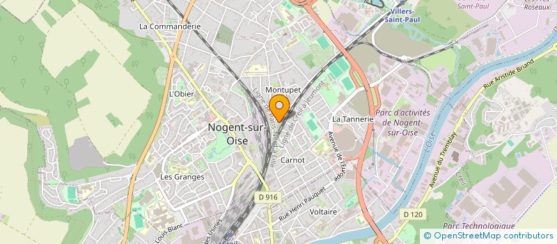localisation de l'entreprise S-FIVES à NOGENT-SUR-OISE
