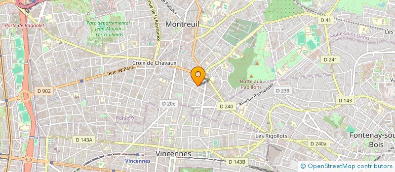 localisation de l'entreprise S&FL à MONTREUIL