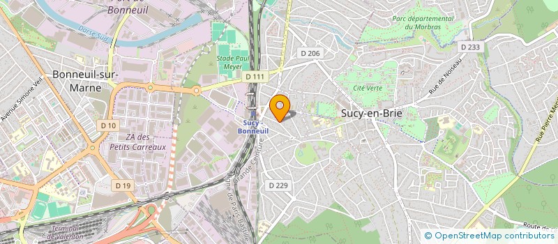 localisation de l'entreprise S FONTAINE COMPTABILITE ET AUDIT à SUCY-EN-BRIE