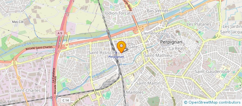 localisation de l'entreprise S.G  PERPIGNAN