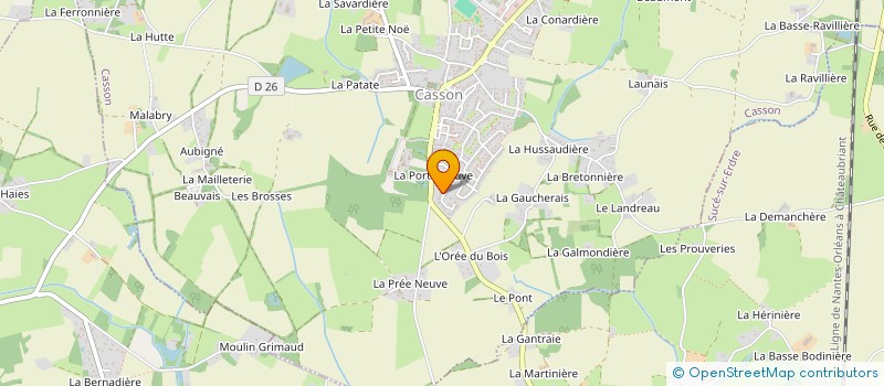 localisation de l'entreprise S&G  CASSON