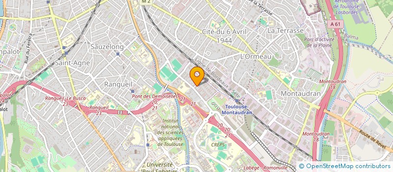 localisation de l'entreprise S.G à TOULOUSE
