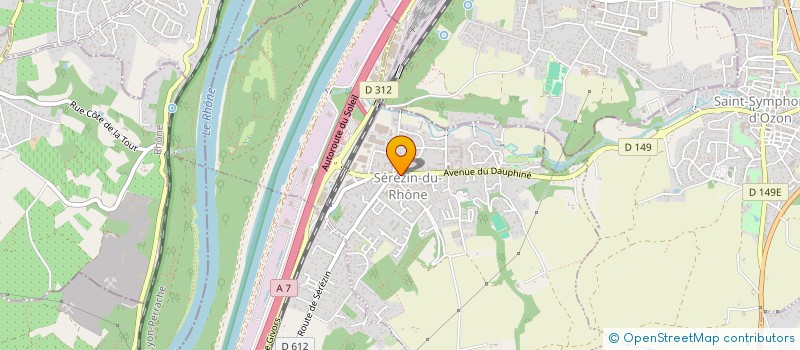 localisation de l'entreprise S.G  SEREZIN-DU-RHONE