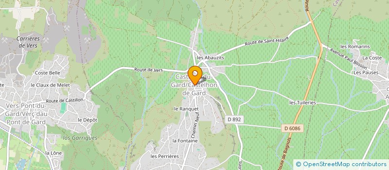 localisation de l'entreprise S.G  CASTILLON-DU-GARD