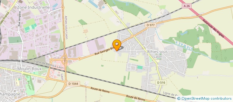 localisation de l'entreprise S.G.A. à ATHIES-SOUS-LAON