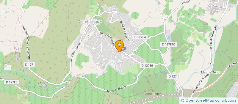 localisation de l'entreprise S.G.A  COMBAILLAUX