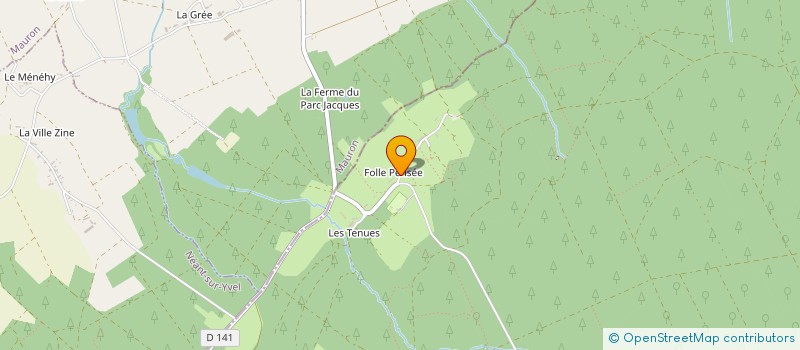 localisation de l'entreprise S.G.A.L.  PAIMPONT