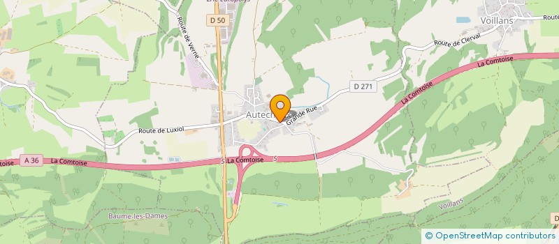 localisation de l'entreprise S.G. AUTECHAUX  AUTECHAUX