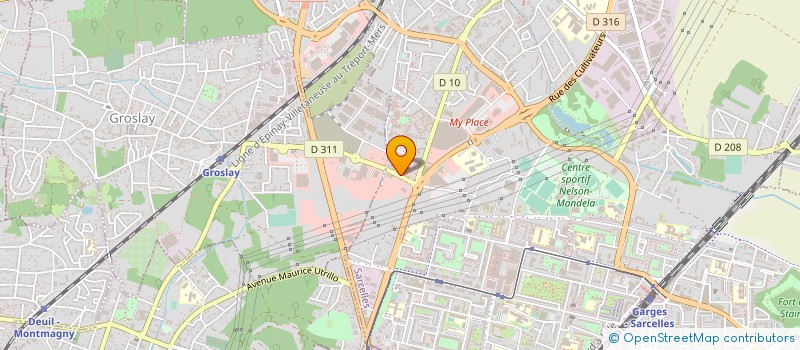 localisation de l'entreprise S.G. AUTOS à SARCELLES