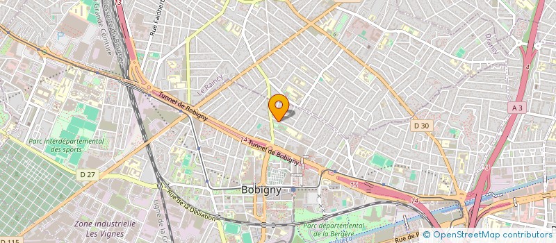 localisation de l'entreprise S.G.B à BOBIGNY